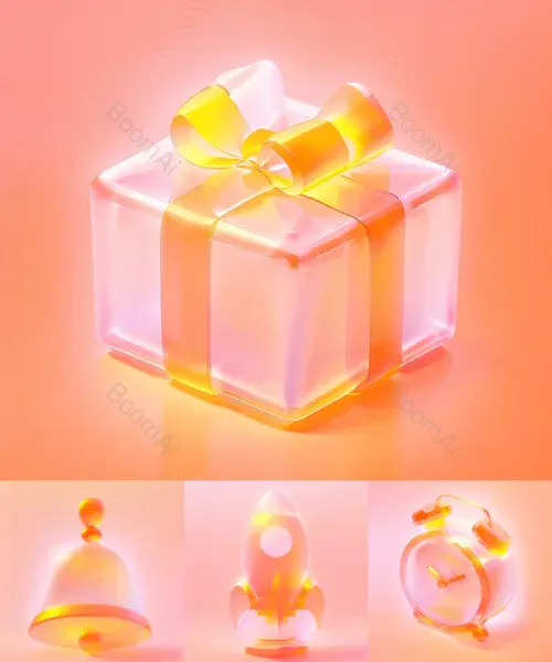 渐变半透明图标