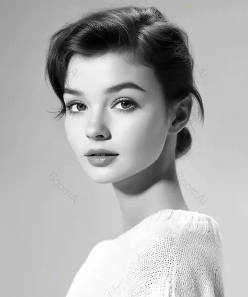 高级肖像摄影-经典赫本风