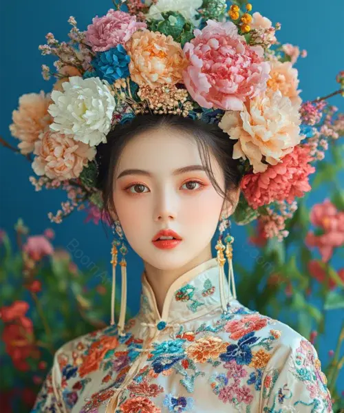 高级肖像摄影-簪花姑娘