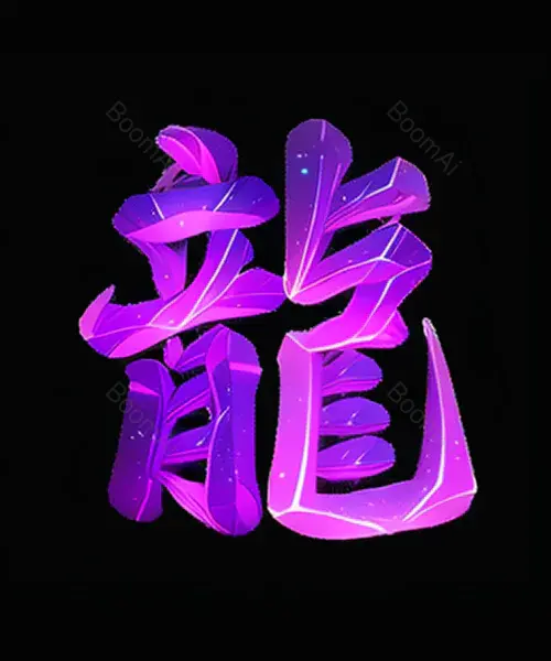 紫穹星耀艺术字