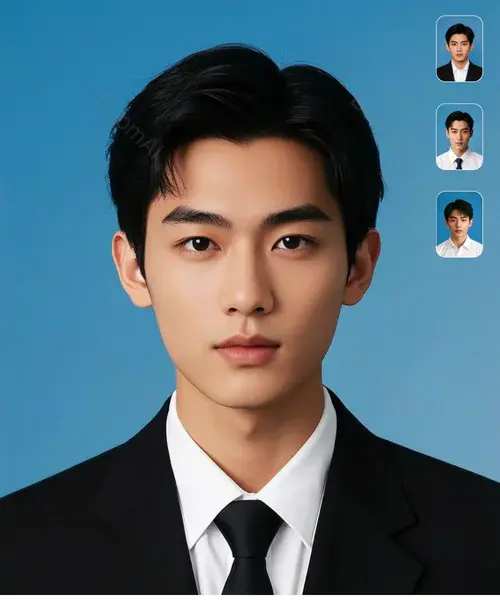 高级男性证件照