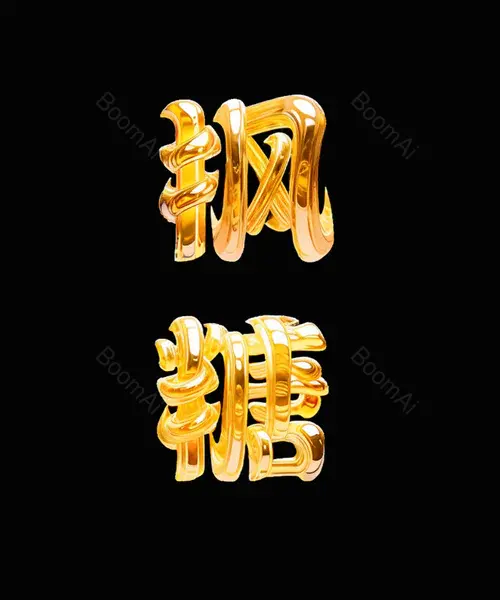 枫糖艺术字