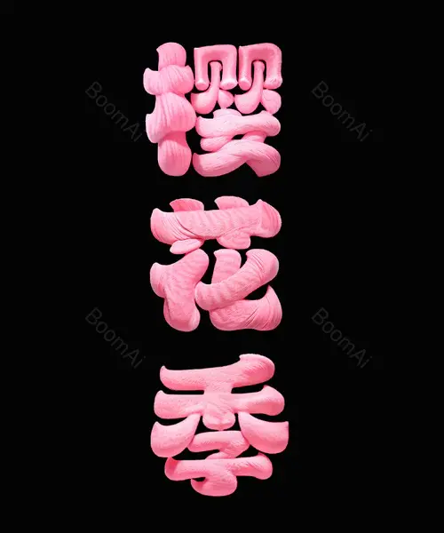 绒感皮草艺术字