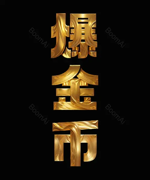 黄金质感艺术字