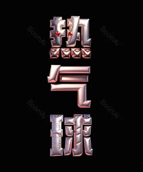 氢气球艺术字