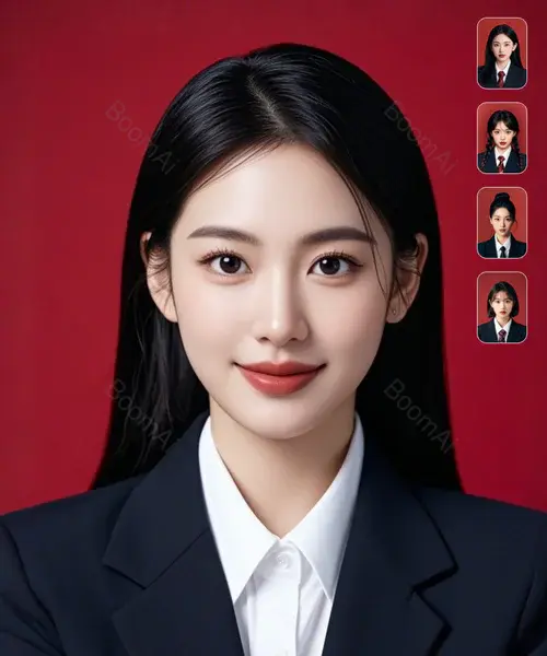 高级女性证件照