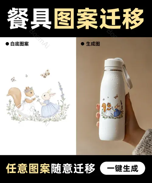 餐具图案迁移