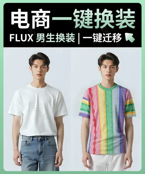 【电商男装】一键换装