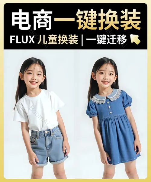 【电商童装】一键换装