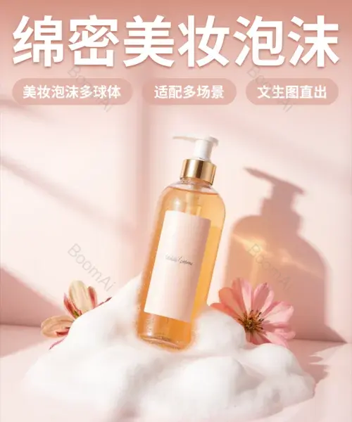 电商内页丨洗护泡沫文生图