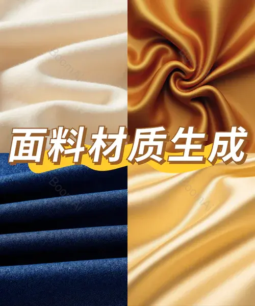 电商内页丨面料材质文生图