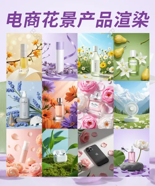 电商主图 | 全品类商品花草文生图