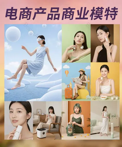 电商模特丨产品模特文生图