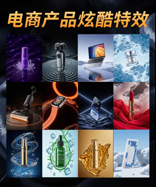 电商头图丨全品类特效文生图