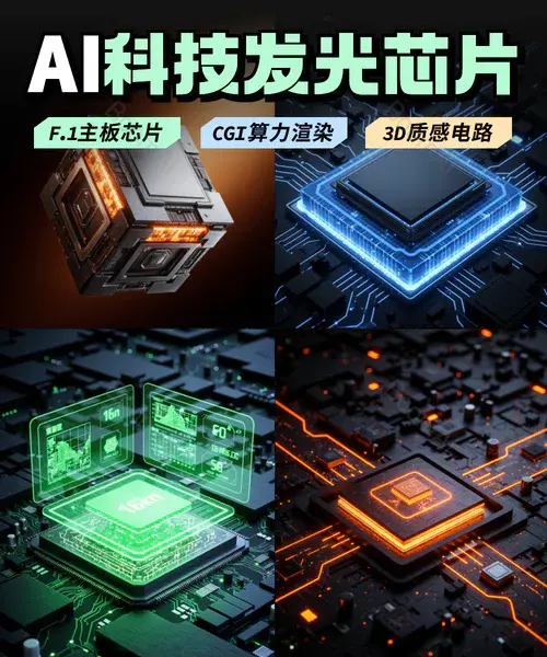 电商数码 | 芯片电路文生图