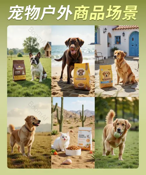 电商萌宠丨宠物户外文生图