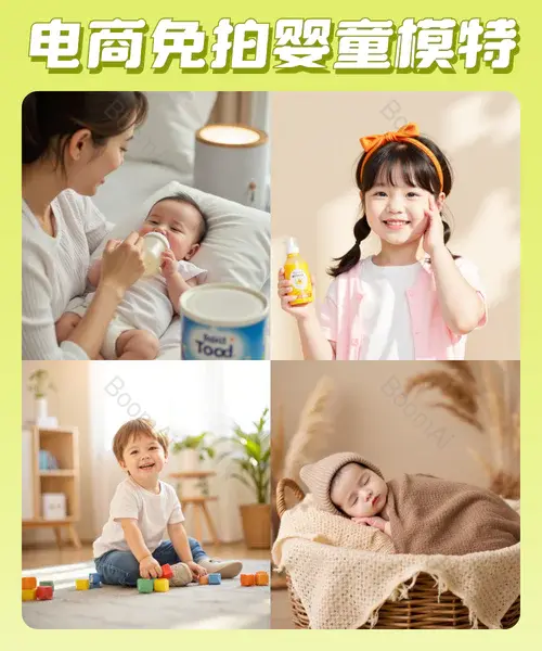 电商母婴--婴童模特文生图